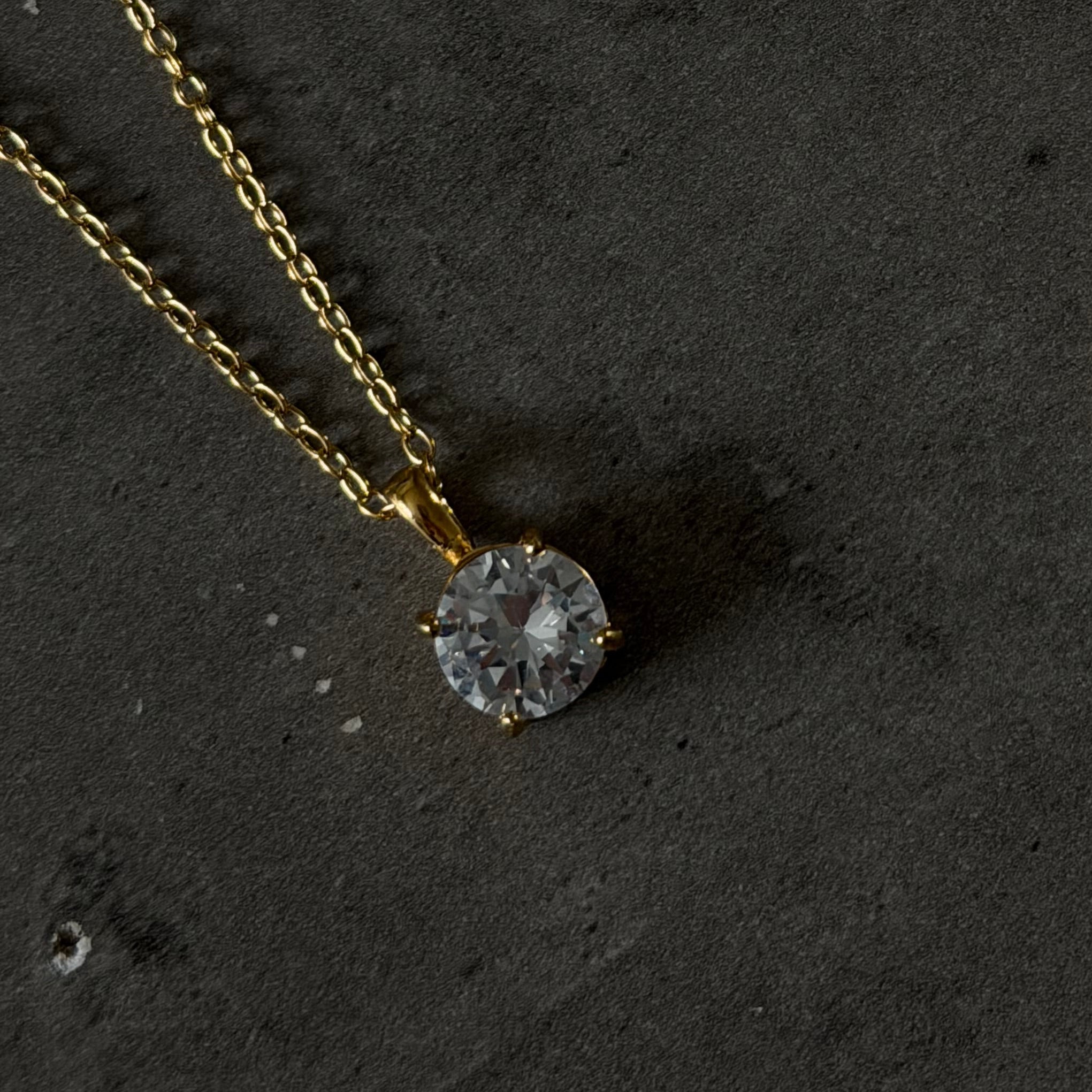 Solitaire Pendant Necklace