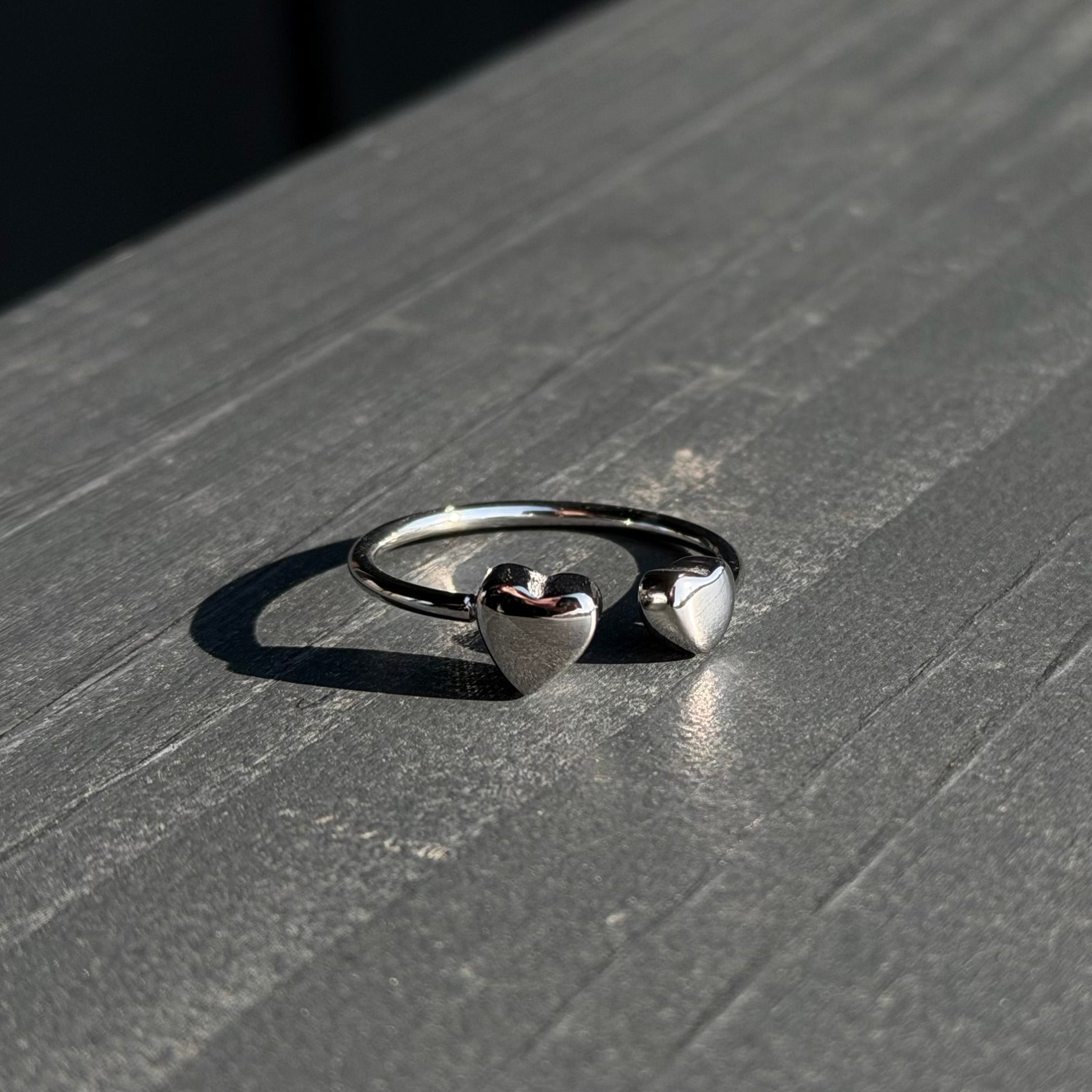 Twin Hearts Ring