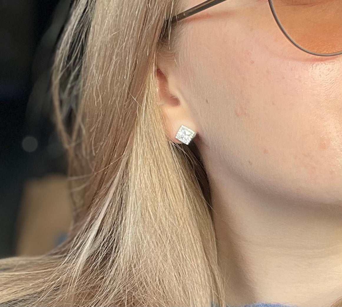 Square Stud Earrings
