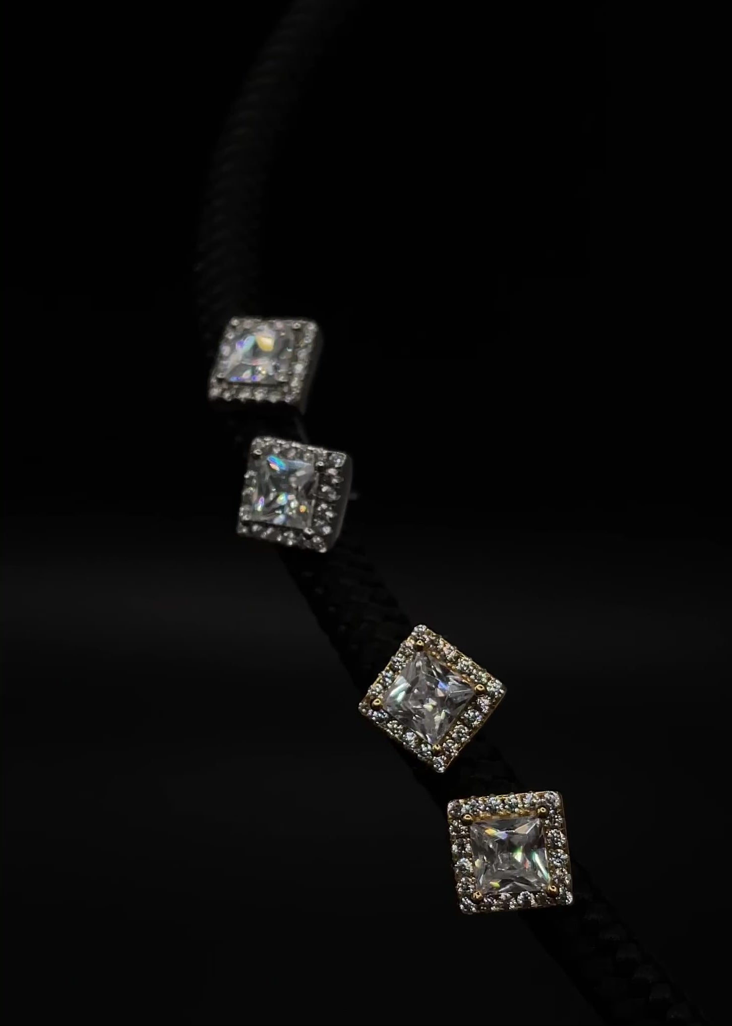 Square Stud Earrings