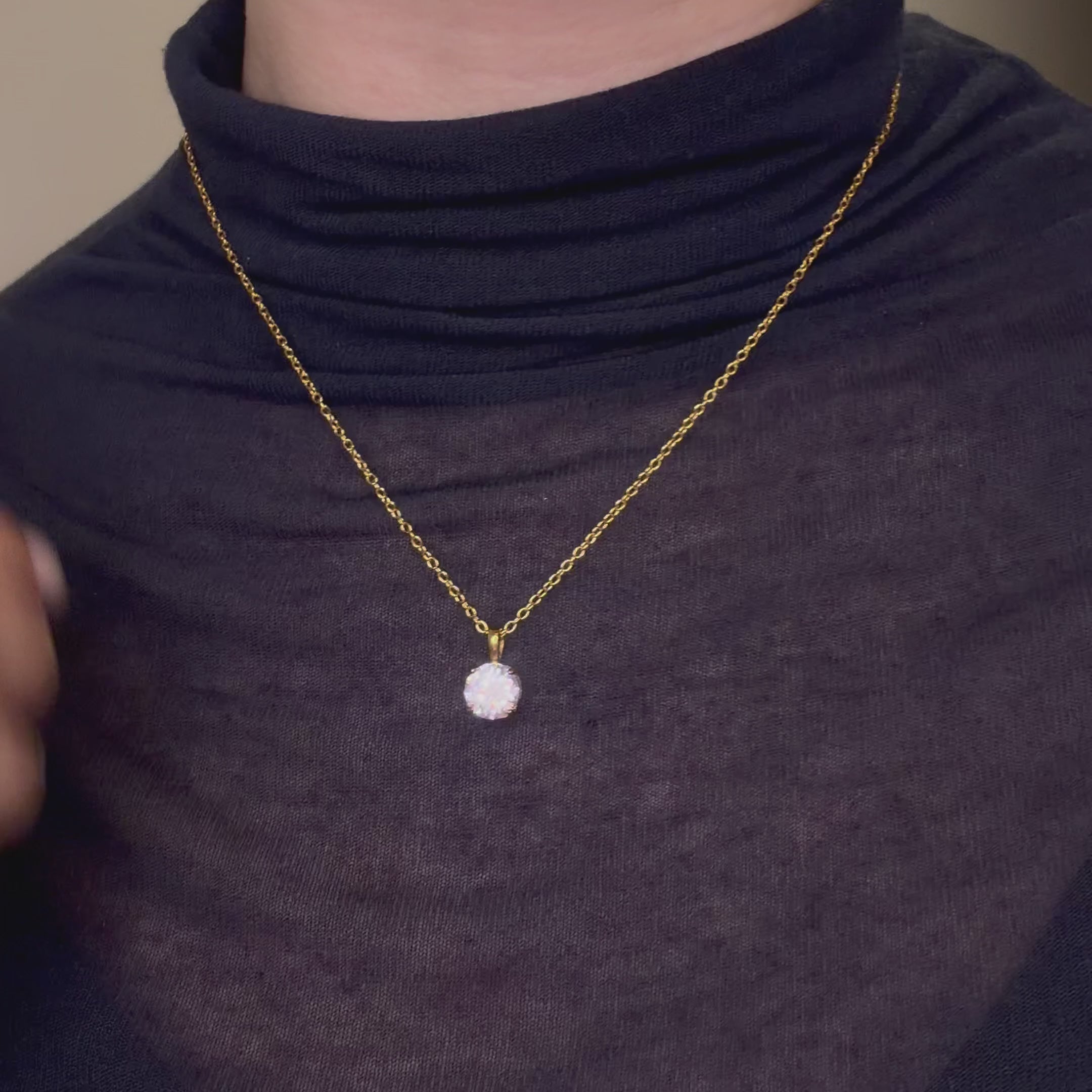 Solitaire Pendant Necklace